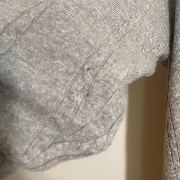 House of Cashmere Cardigans bundle of 2 tan and one gray cardigan 100& chasmere - Picture 10 of 13